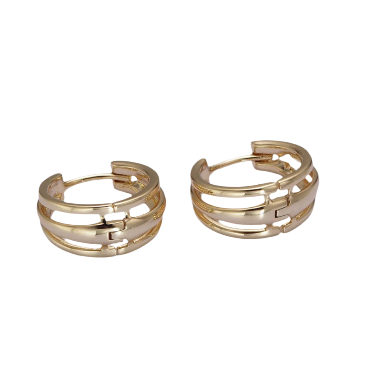 16K Vermeil Triple Cuff Hoops