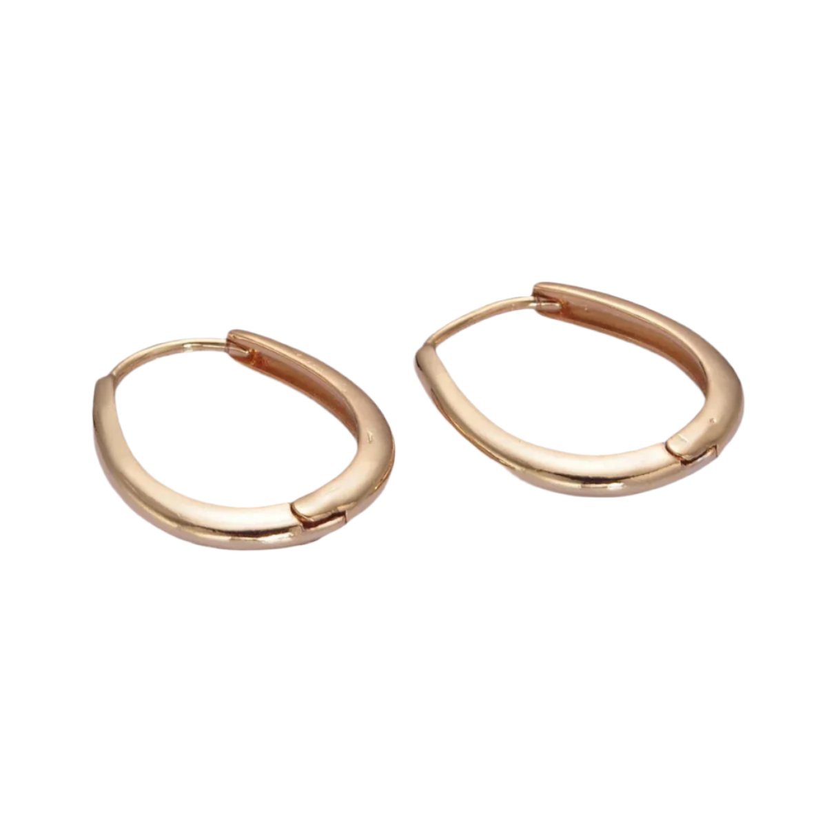 Thin U-shape Hoops in 24K Gold-Filled