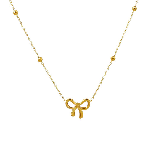 18K Dainty Y CZ Necklace