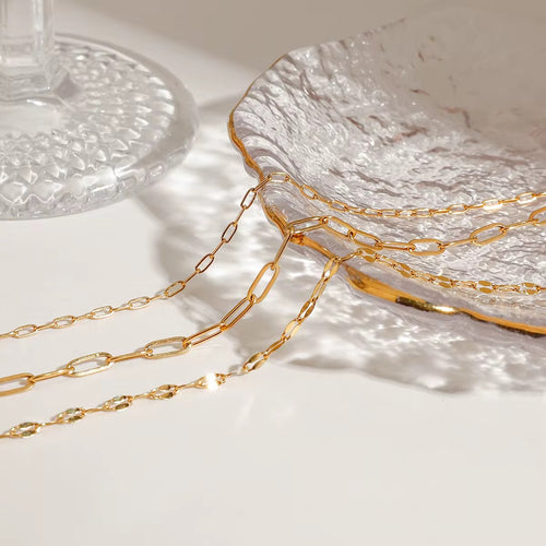18K Three Layer Dainty Anklet/Bracelet