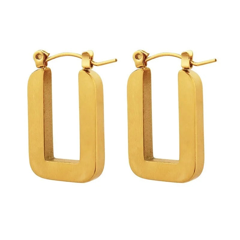 Mia Twisted Hoops - Thick 18K Gold Vermeil - 12mm Outer D – Nujaya