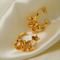 18K Ring Open Hoops