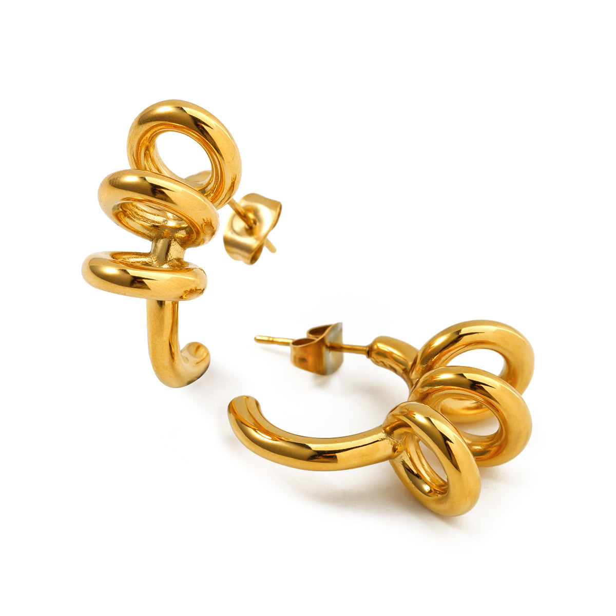 18K Ring Open Hoops