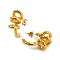 18K Ring Open Hoops