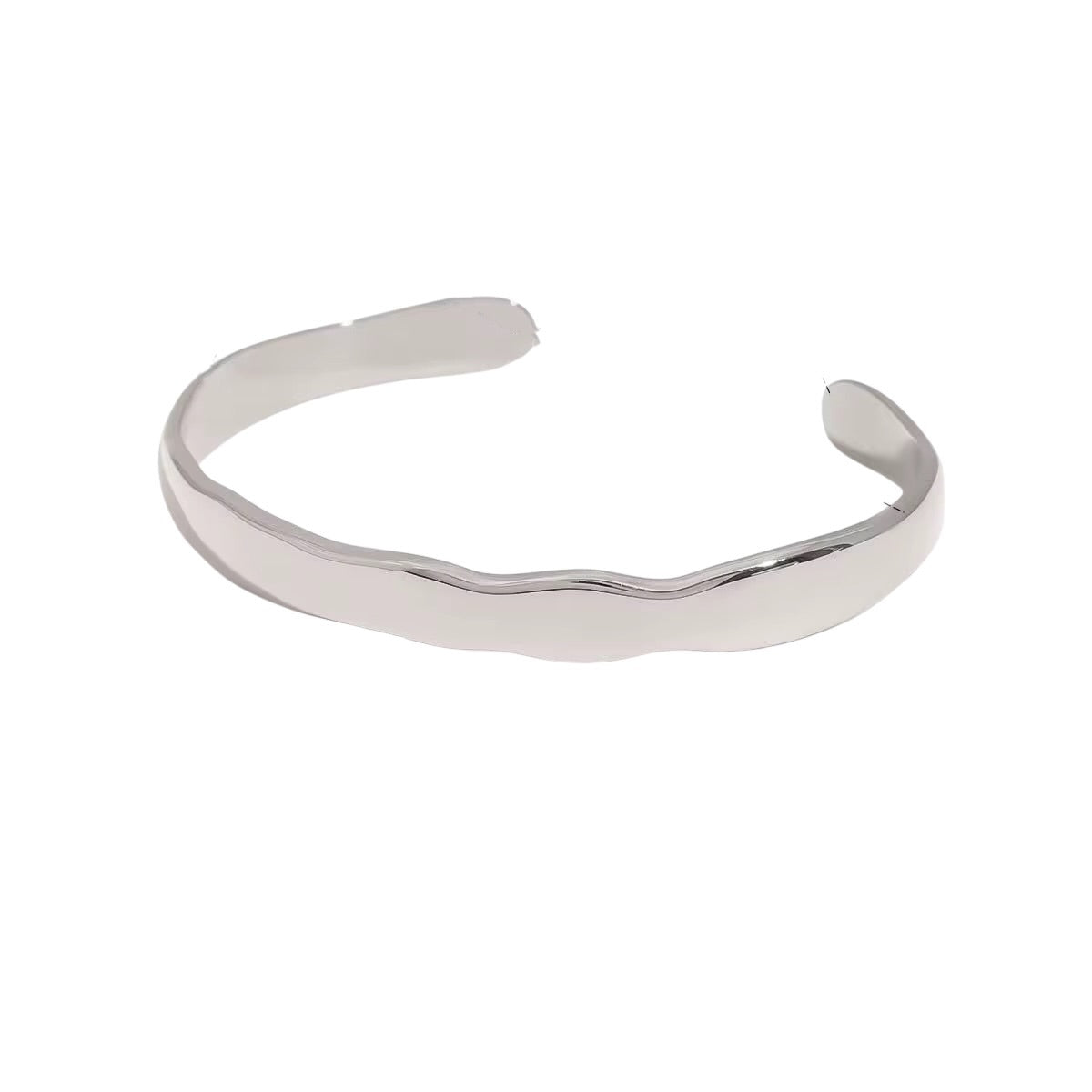 Silver Open Bangle