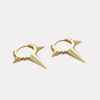 Spike Huggies in 14K Gold-Filled with Cubic Zirconia