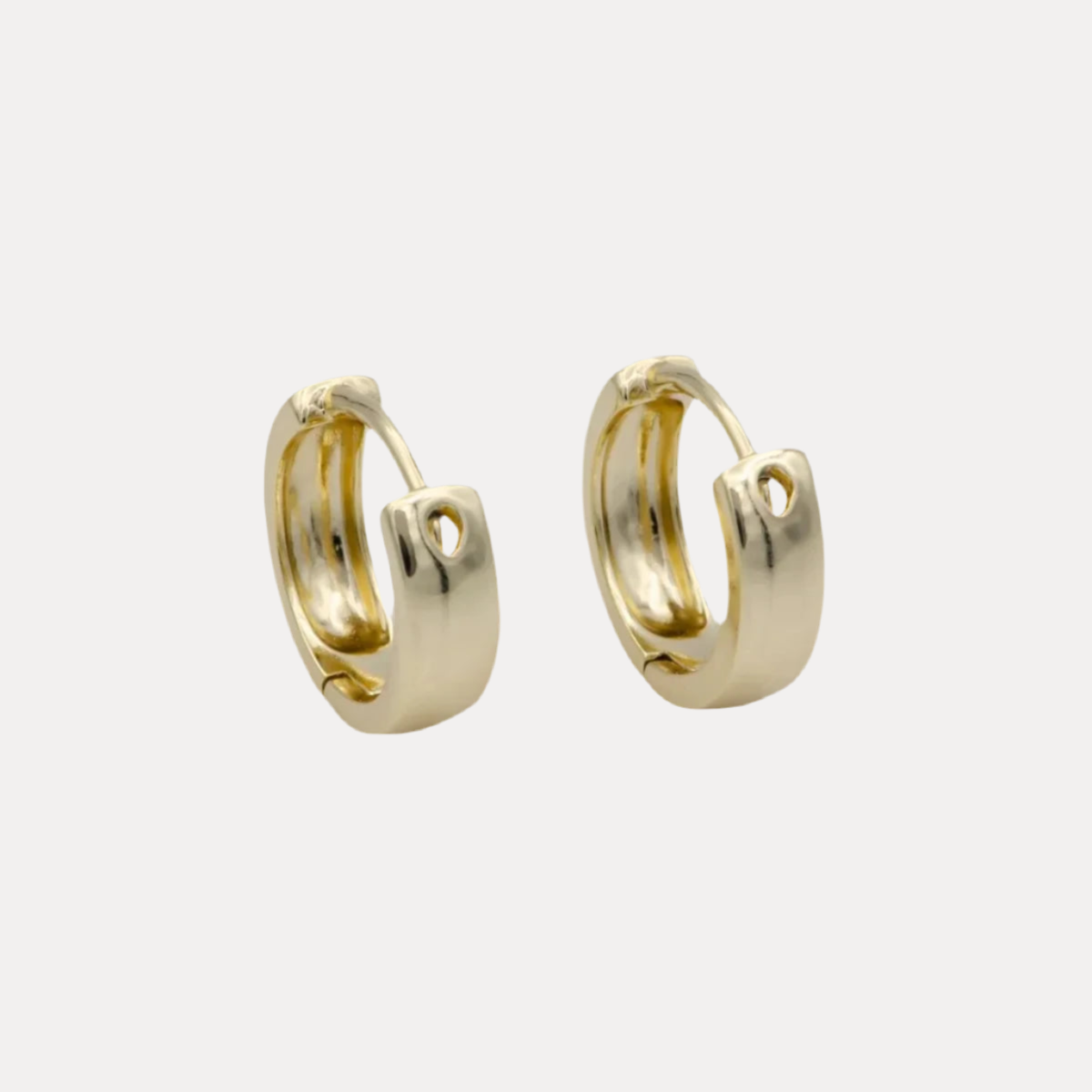 Classic Vermeil Huggies in 16K Gold-Filled