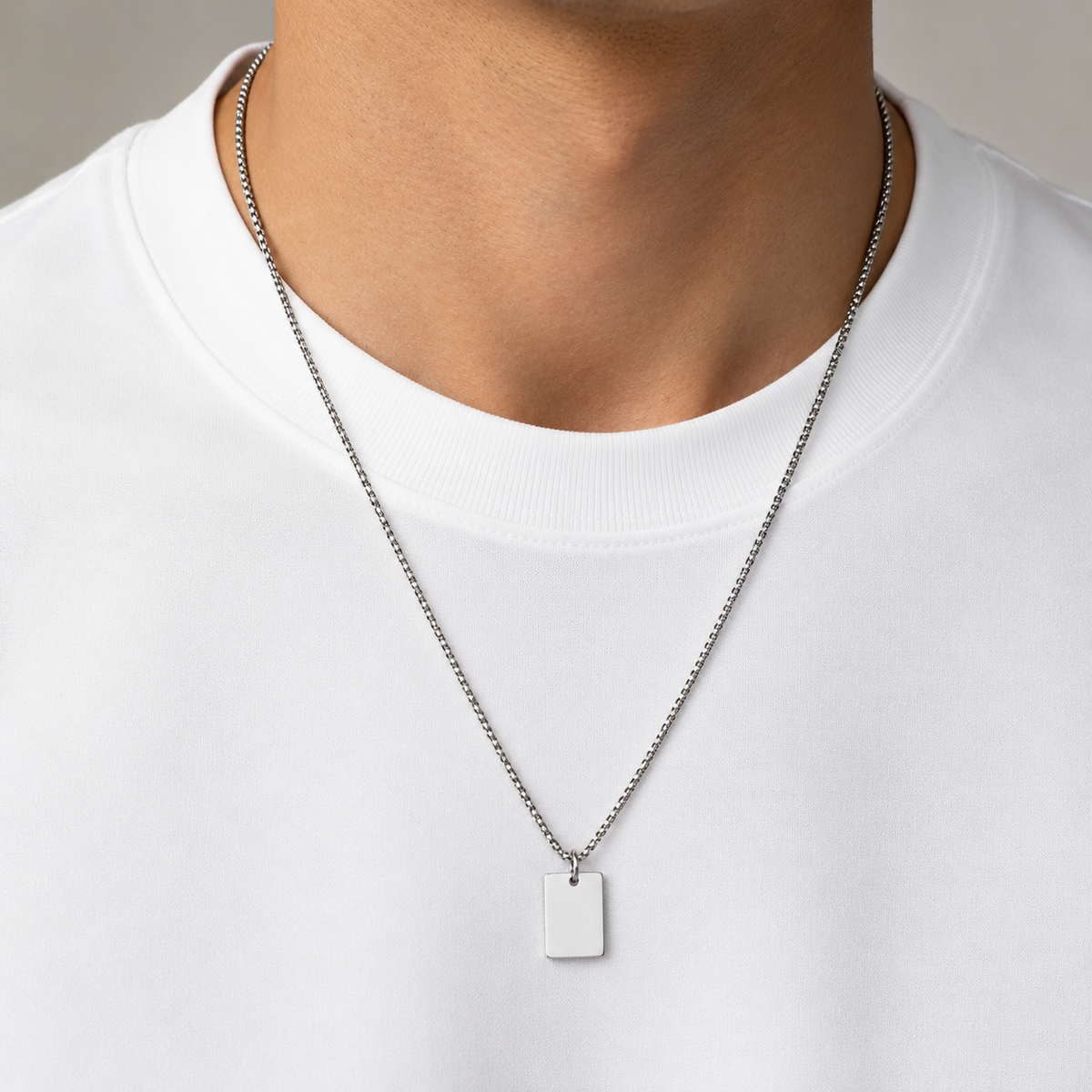 Mono Tag Necklace