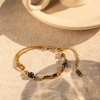 18K Lapis Bracelet