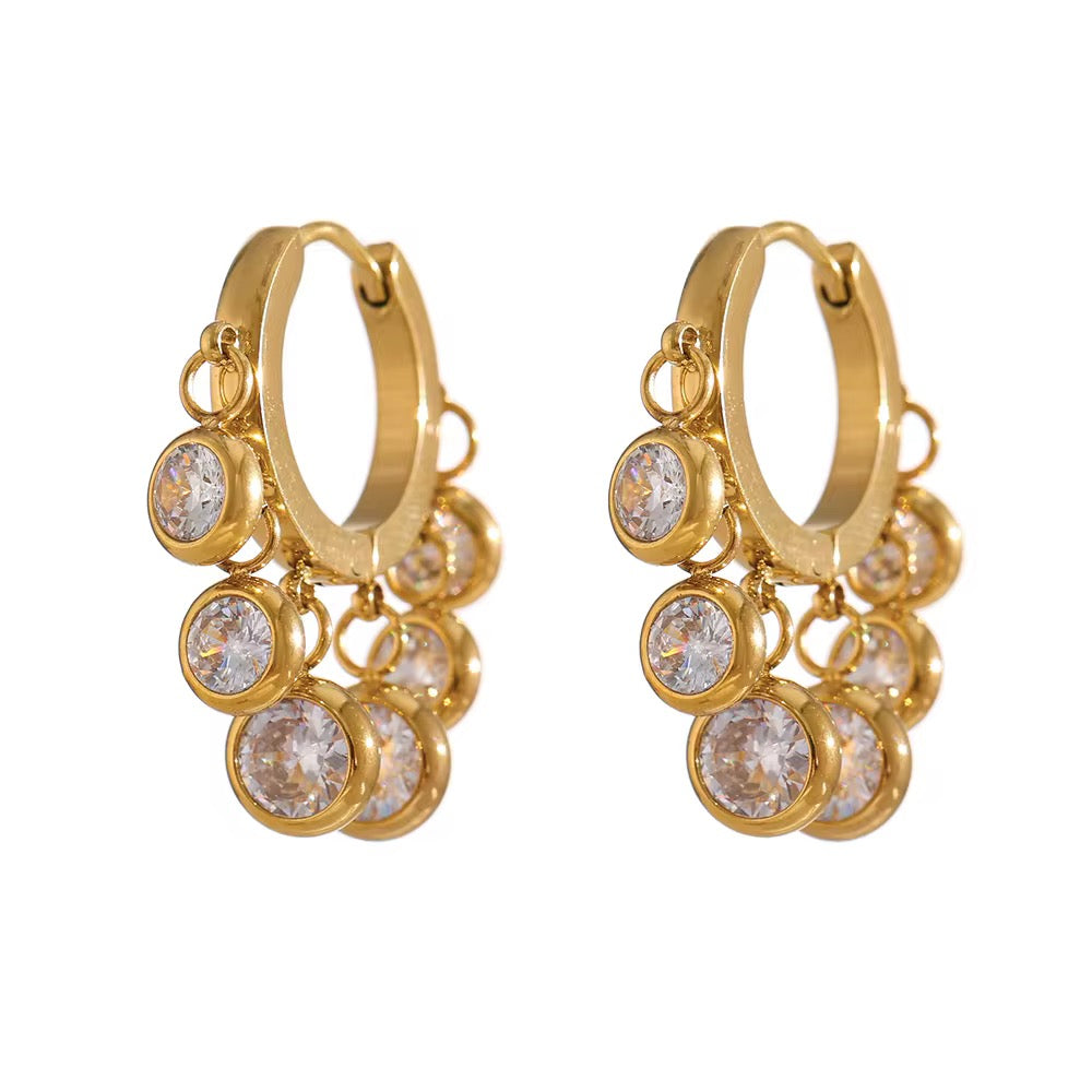 18K Round Bezel Charms