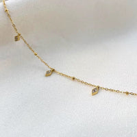 18K Dainty Diamond Necklace