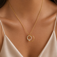 18K Aura Rings Necklace