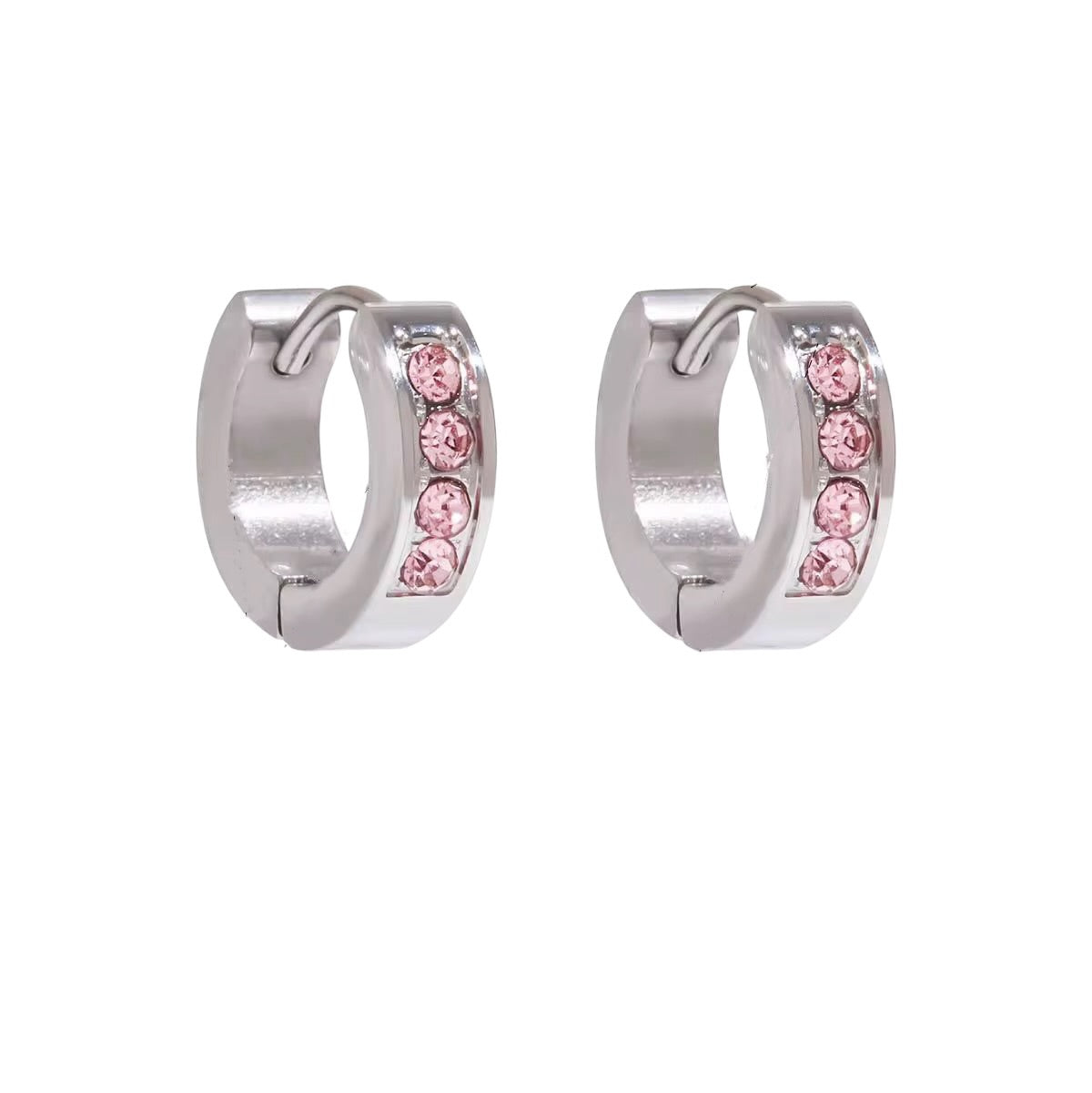 Silver Pink Classic Huggies