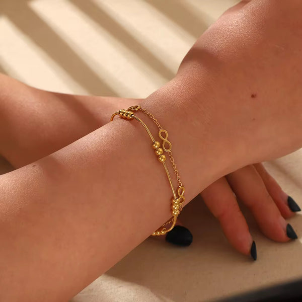 16K Gold Filled Dainty Infinity Bracelet