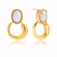 18K Etherial Pearl Statement Earrings