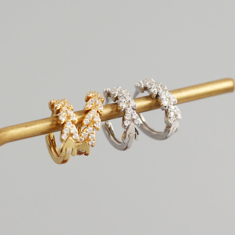 18K Vermeil Dainty Arrow CZ Huggies