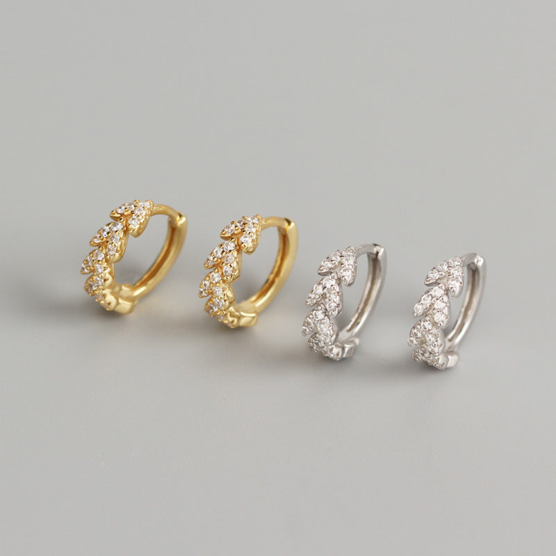 18K Vermeil Dainty Arrow CZ Huggies
