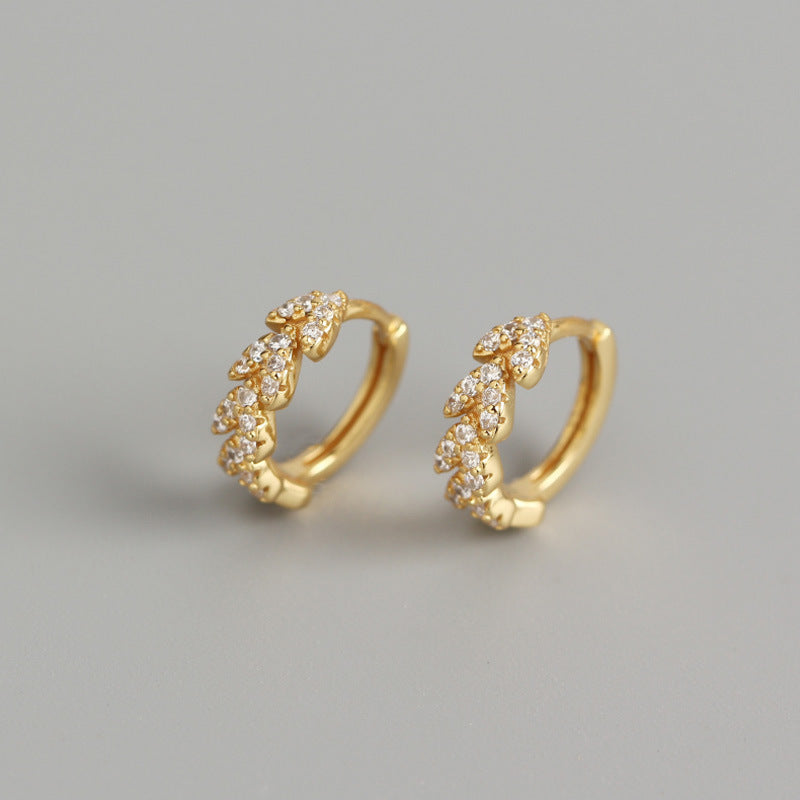 18K Vermeil Dainty Arrow CZ Huggies