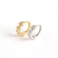 18K Vermeil Dainty Arrow CZ Huggies
