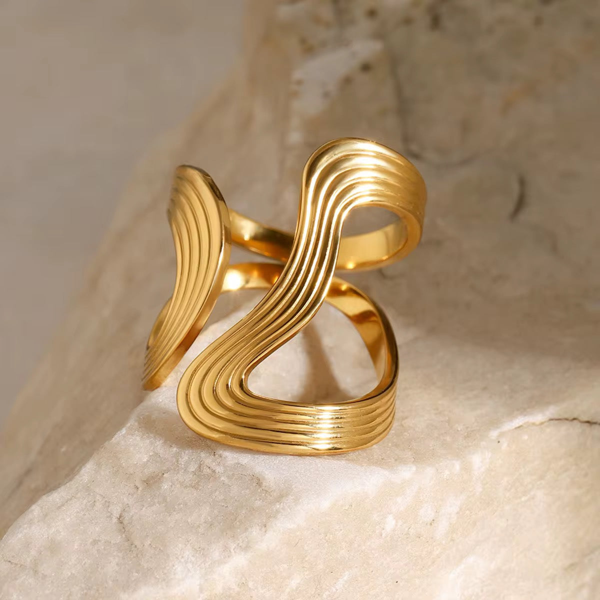 18K Alexandria Wrap Ring