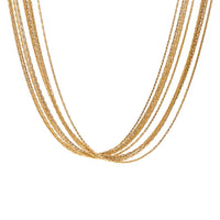 18K Dainty Wire Layered Necklace