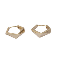 Pentagon Huggies in 14K Gold-Filled