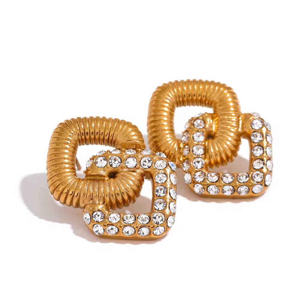 18K Aurelia Links Statement Earrings