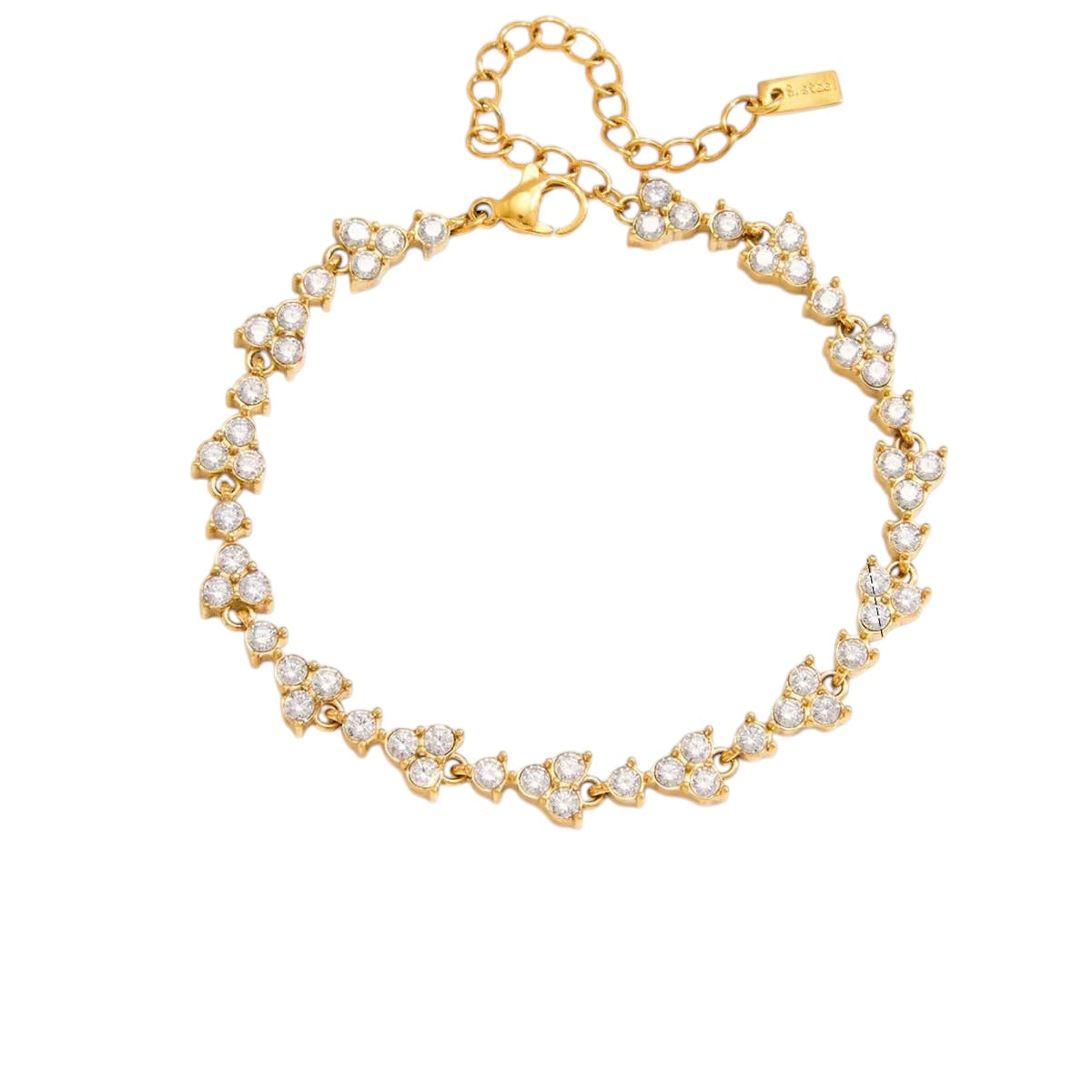 18K Clear CZ Bracelet