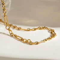 18K Mixed Link Chain Necklace