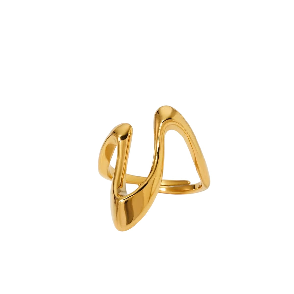 18K Geo Wrap Ring