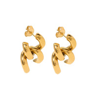 Cuban Chain Studs in 18K Gold-Plating