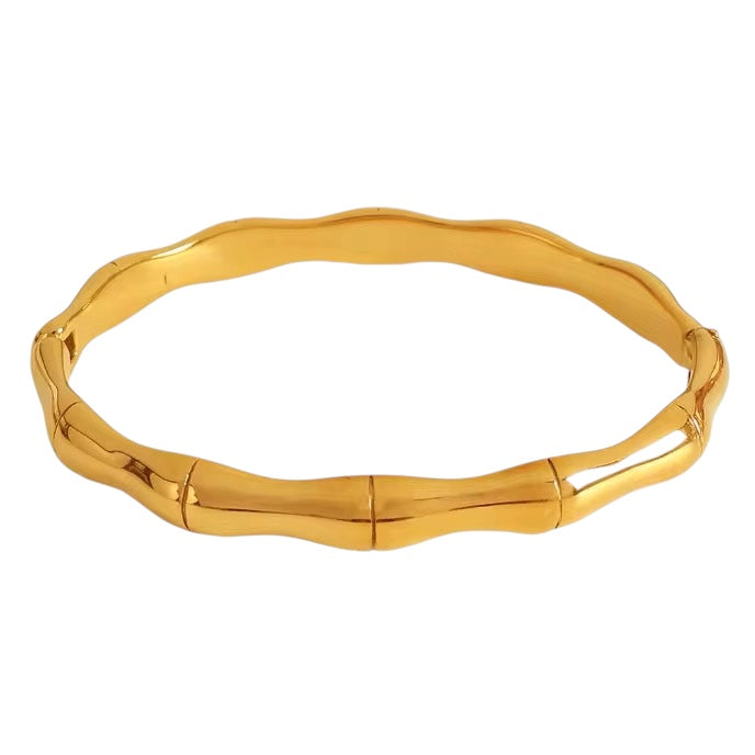 18K Bamboo Bangle