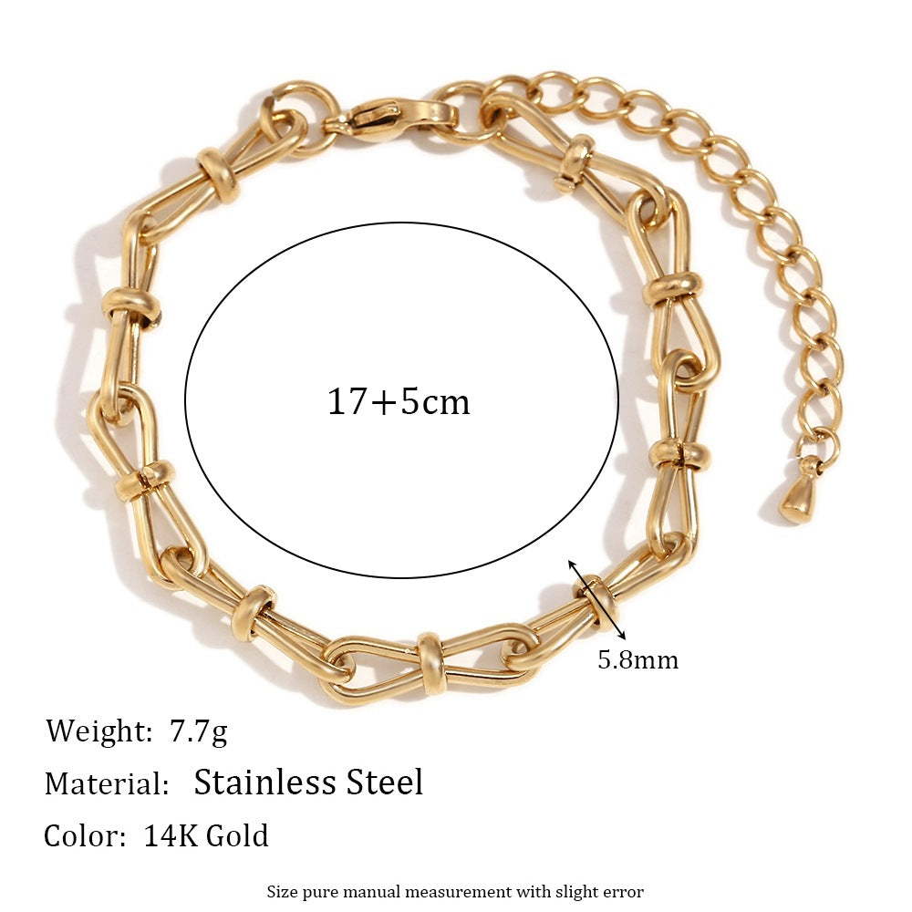 18K Knots Chain Bracelet