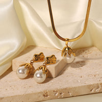 18K Statement Baroque Drop Pearl Earrings