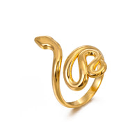 18K Smooth Snake Ring