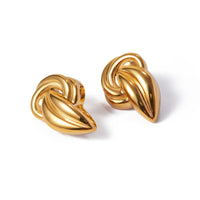 18K Twisted Knot Statement Studs