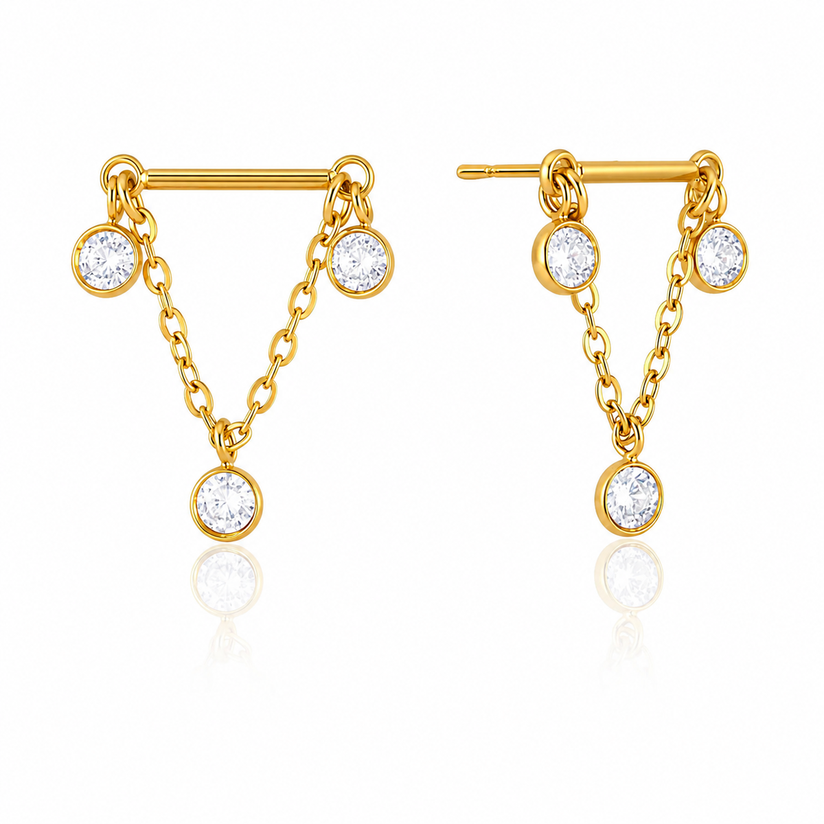18K Vienna Dangle Earrins