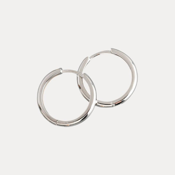 Classic Huggie Hoops in 18K Gold-Plating or Silver