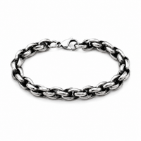 Brushed Leo Chunky Links Bracelet