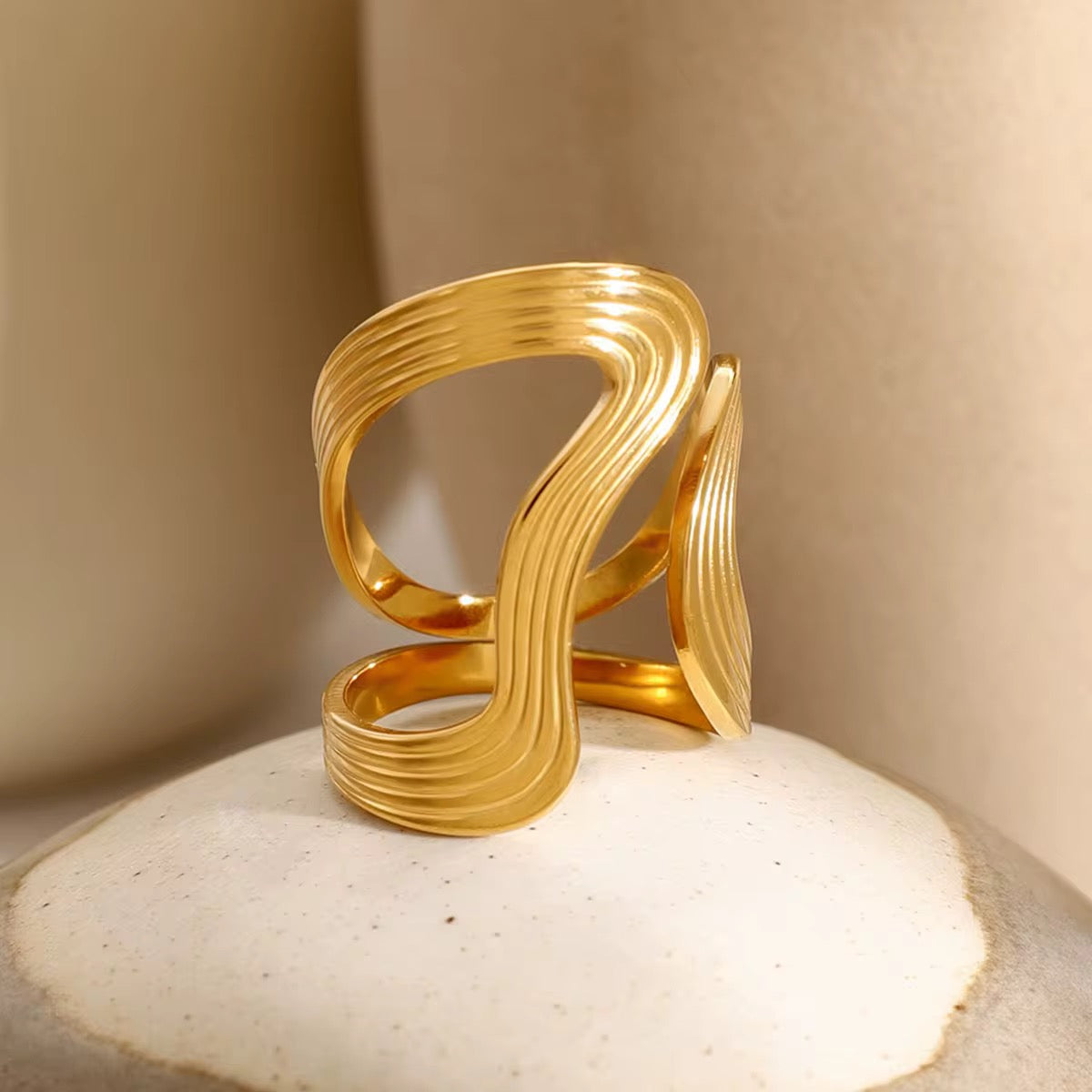 18K Alexandria Wrap Ring