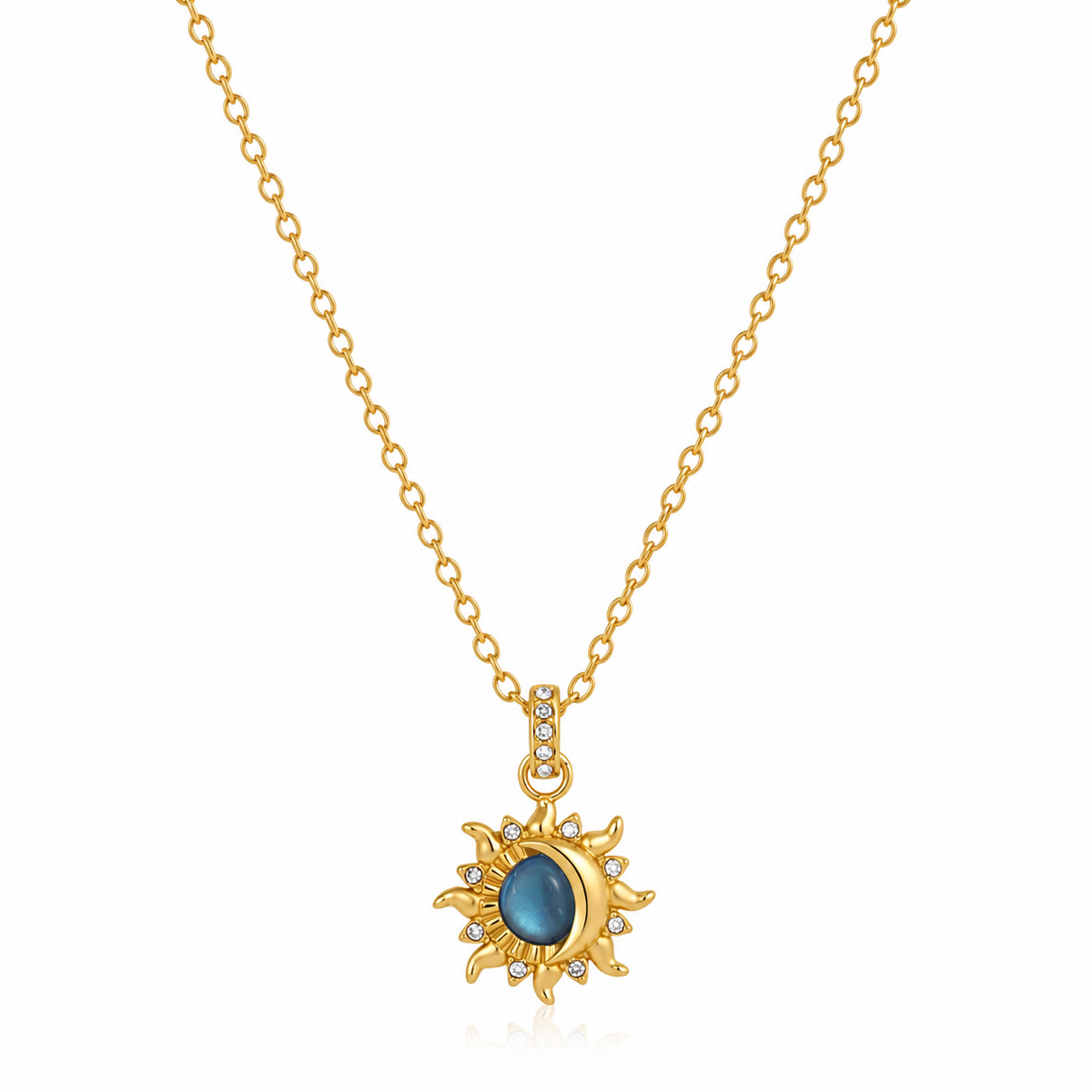 18K Celestial Blue Moon + Sun