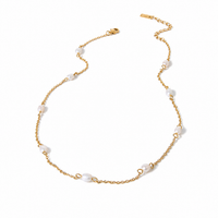 18K Dainty Fresh Water Pearl Necklace