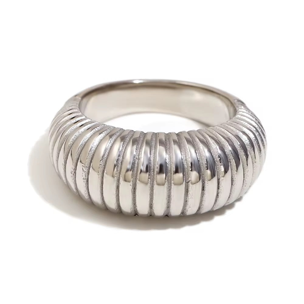 ★TATIANA★ (Silver 925) Croissant Ring CR1840 Sterling Silver CZ Floral Ring – Jean Rachel Jewelry