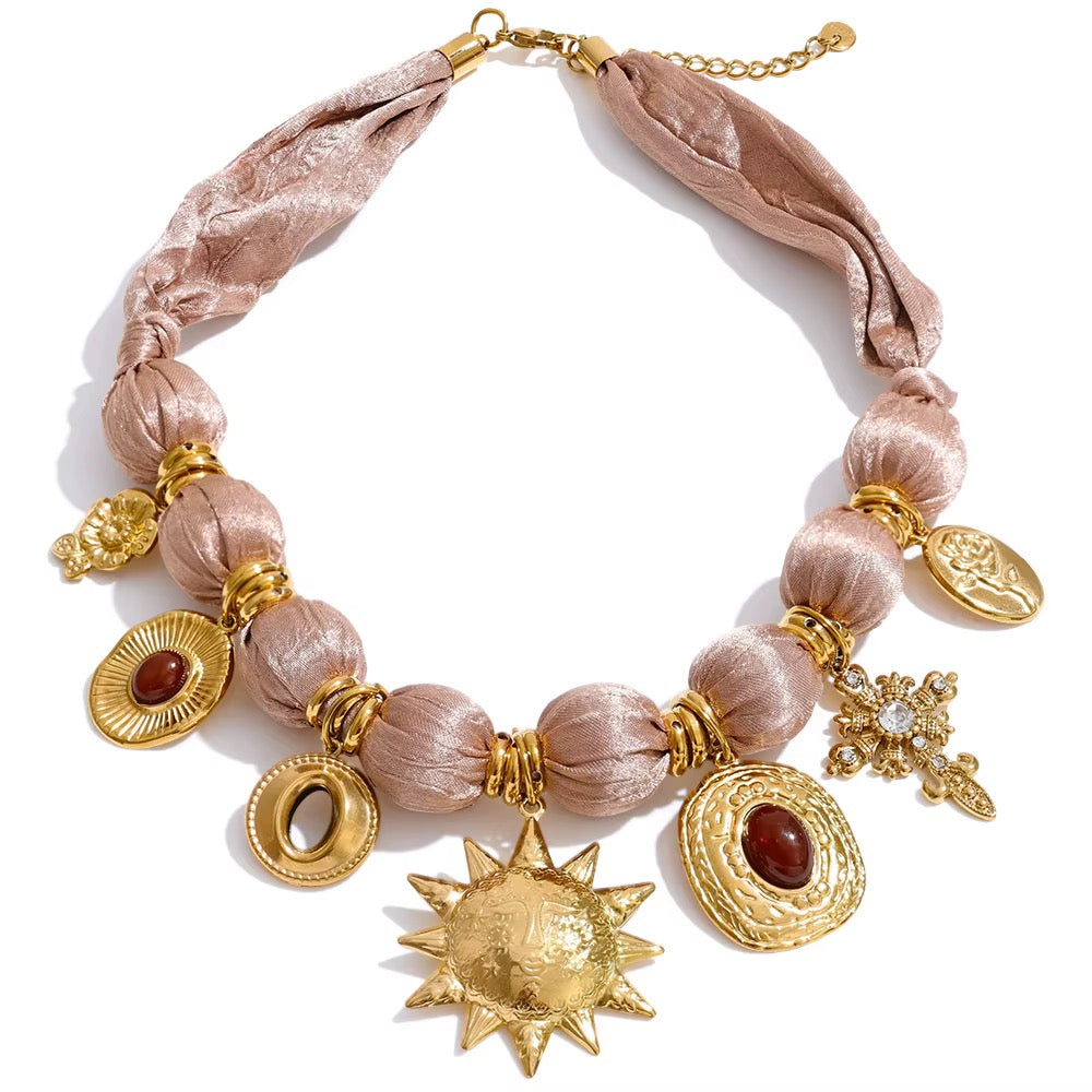 Alejandra Satin Statement Necklace