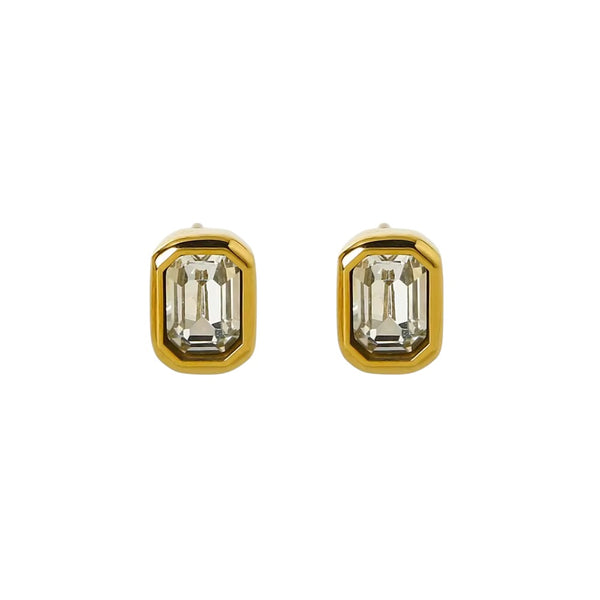 18K Baguette Studs