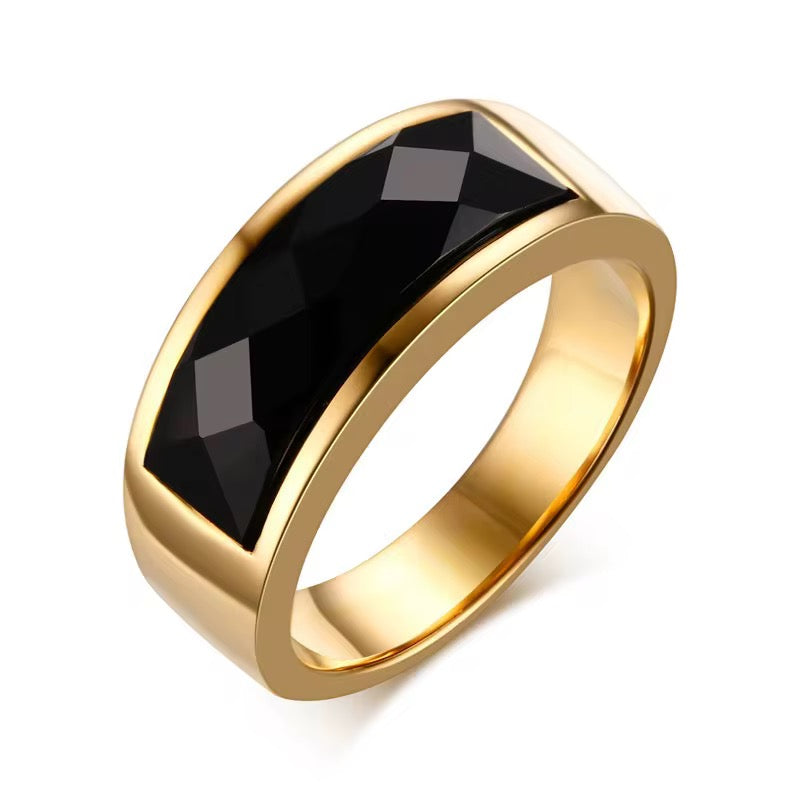 18K Onyx Midnight Ring