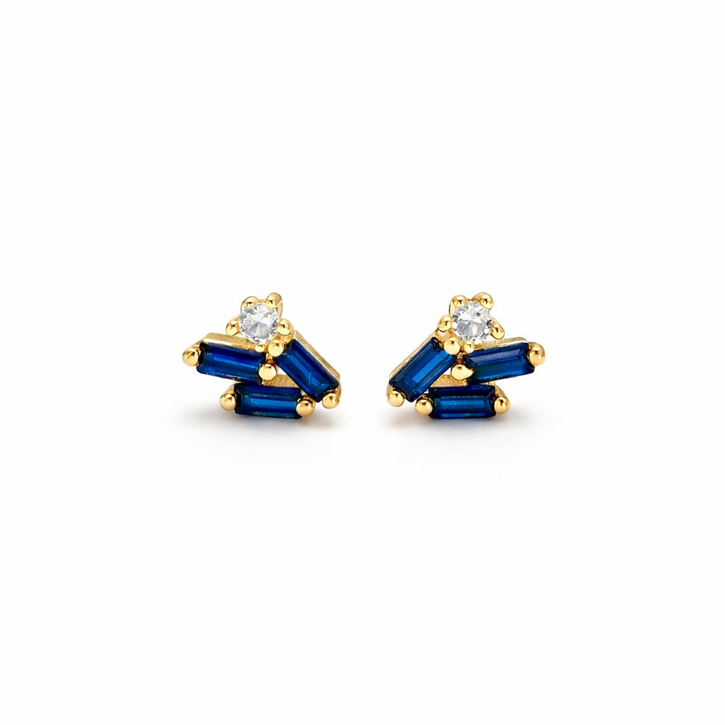 14K Mini Sapphire Studs