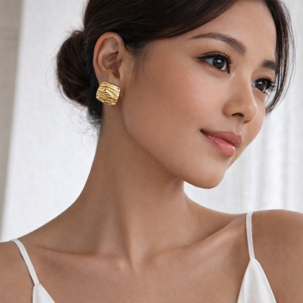18K Lana Square Studs