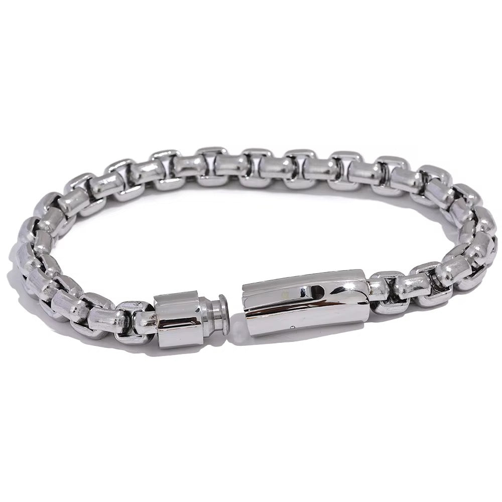 Silver Felix Link Bracelet