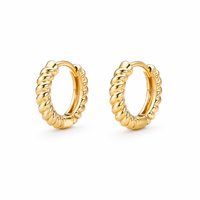 10mm Croissant Cartilage Huggies in 14K Gold-Filled